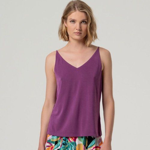 Top modal morado de Surkana