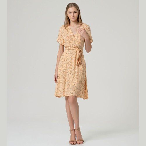 Vestido estampado salmón de Surkana