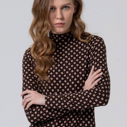 Vestido estampado geométrico de Surkana