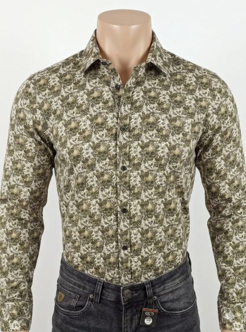 Camisa calaveras y mariposas de Yellow Skin