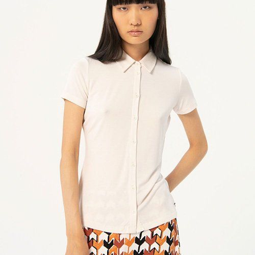 Camisa de punto blanca de Surkana