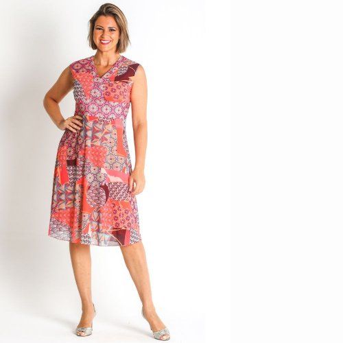 Vestido tul estampado de Lourdes Castillo