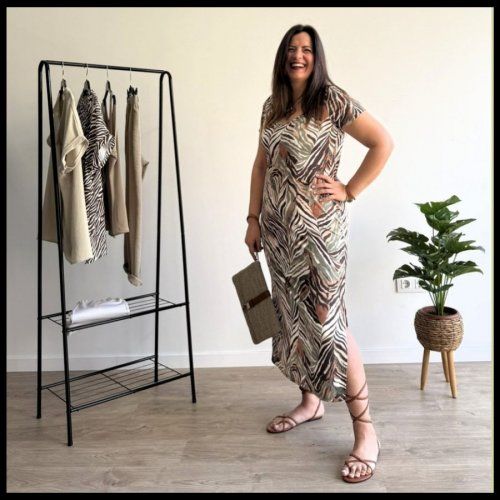 Vestido animal print de Yemeka
