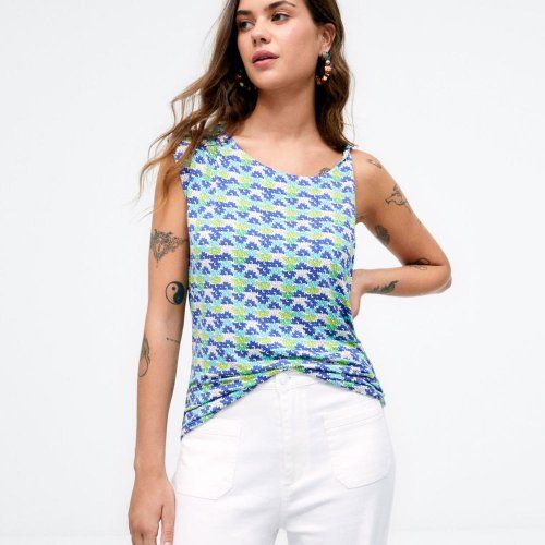 Camiseta tirantes multi flor de Surkana