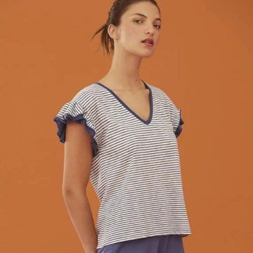 Camiseta rayas volantes de WNT Collection