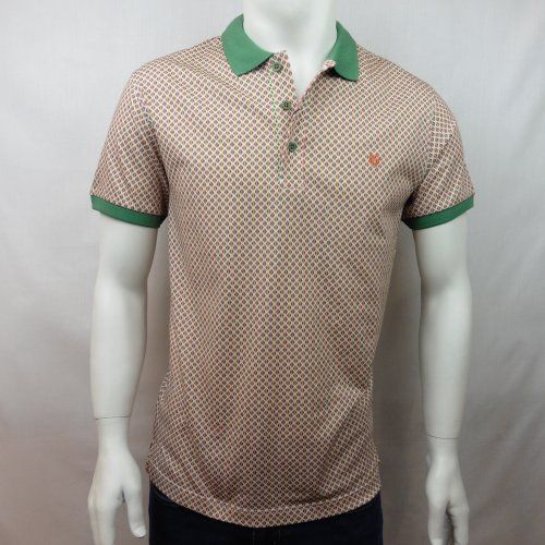 Polo rombos verde naranja de Tomé Polo rombos verde naranja de Tomé