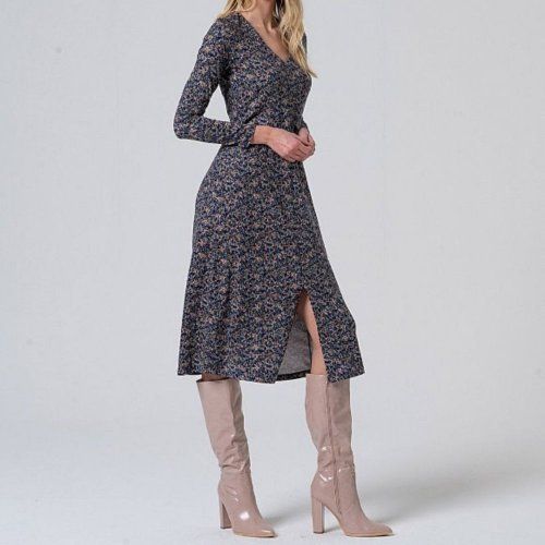 Vestido estampado abstracto de Surkana