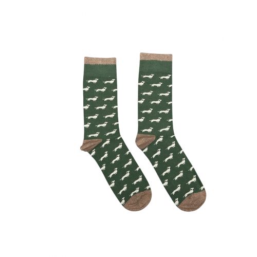 Calcetines perros verde de Jorigu
