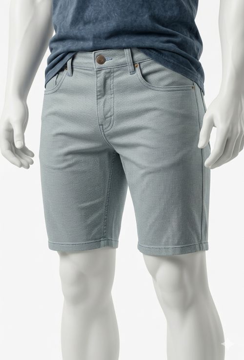 Pantalón corto verde agua mil puntos de Tomé