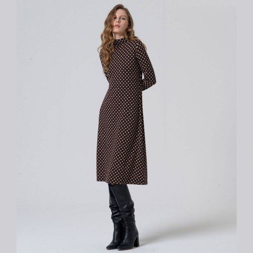 Vestido estampado geométrico de Surkana