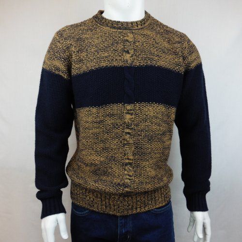 Jersey ocre cenefa azul de Staats