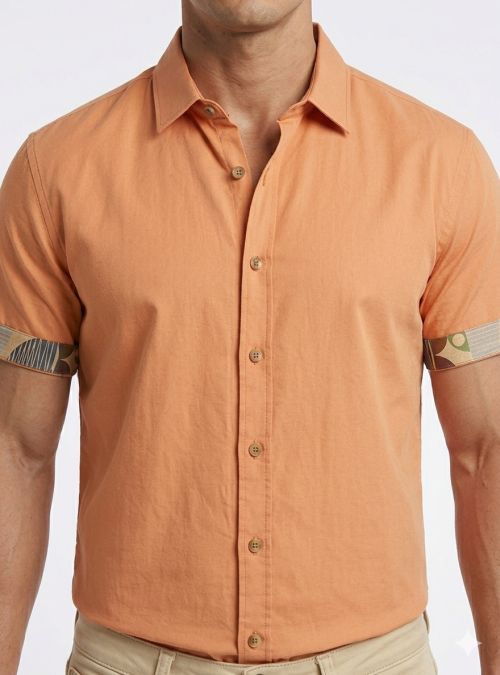 Camisa voile naranja de Corsare