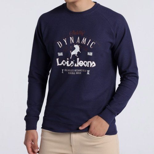 Sudadera azul relieve de Lois