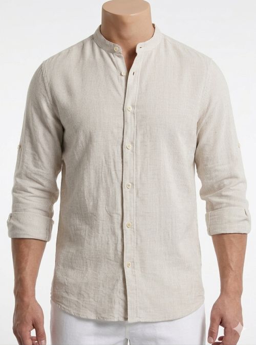 Camisa mil rayas cuello maho de Dos Galgos