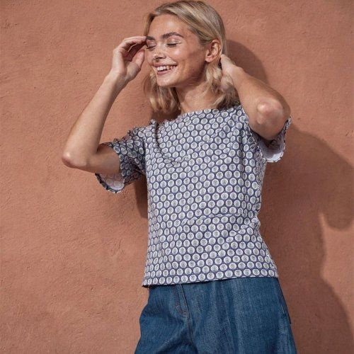 Camiseta estampado azul de Surkana