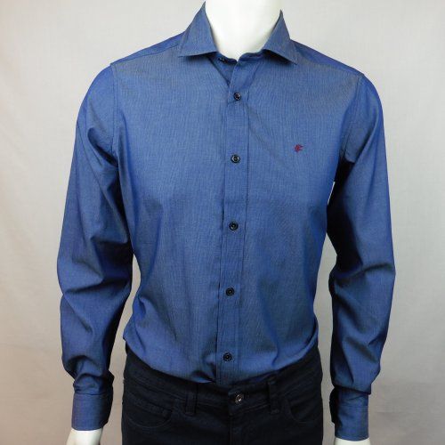 Camisa mil rayas azul tinta de Dos Galgos