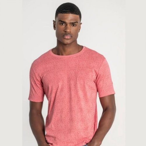 Camiseta rosa dibujos geométricos de Dos Galgos