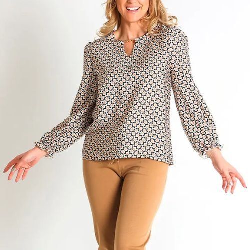 Blusa estampada de Lourdes Castillo