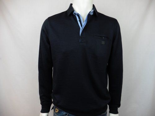 Polo azul marino con goma abajo de Dos Galgos