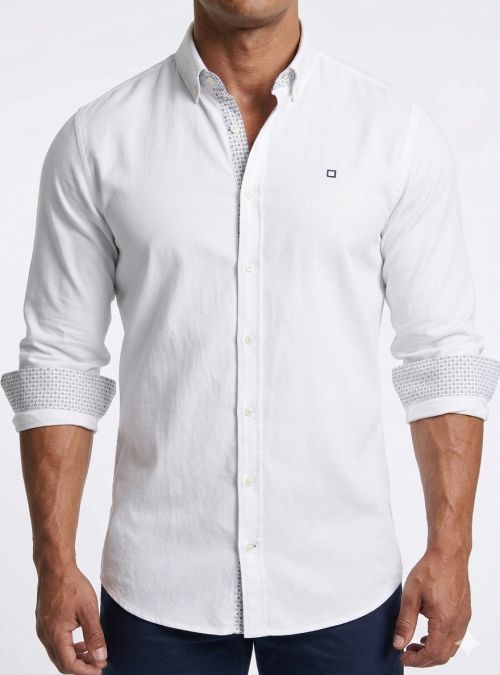 Camisa blanca relieve de Yellow Skin