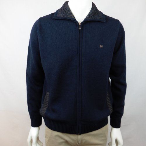 Chaqueta punto azul marino de Tomé