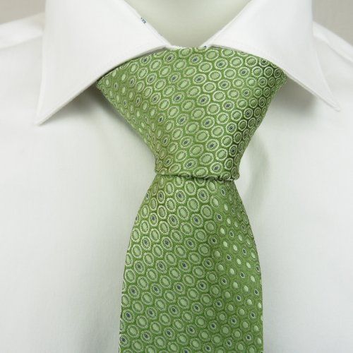 Corbata verde mini círculos de Boccola