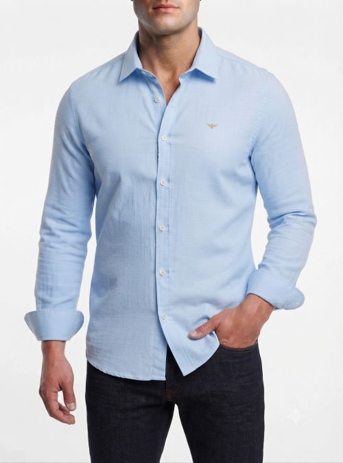 Camisa celeste mil puntos de Corsare