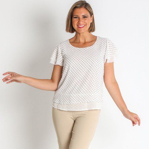 Blusa blanca plumeti de Nayat