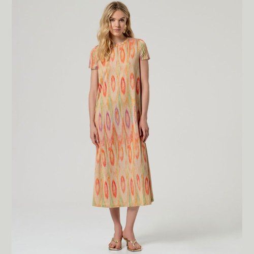 Vestido largo estampado lúrex de Surkana