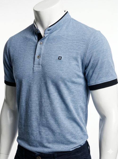 Polo maho azul de Yellow Skin