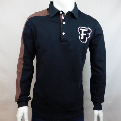 Polo manga marrón de Dark & Fish