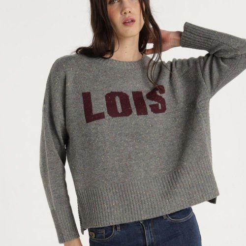 Jersey gris letras de Lois