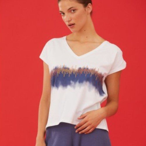 Camiseta tie dye lentejuelas de WNT Collection