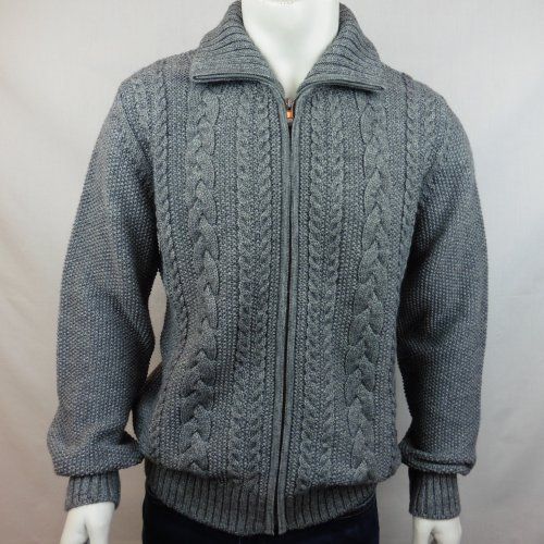 Chaqueta punto gris ochos de Tomé