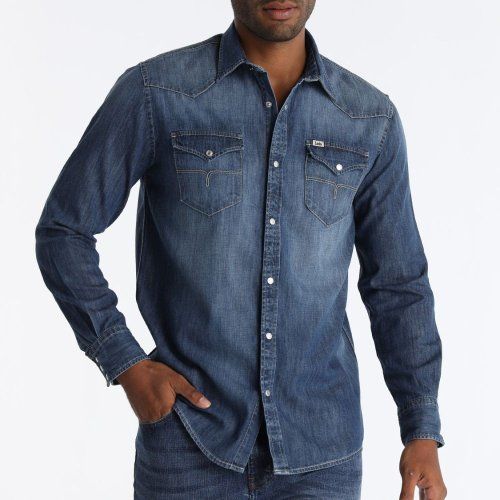 Camisa vaquera azul lavado de Lois