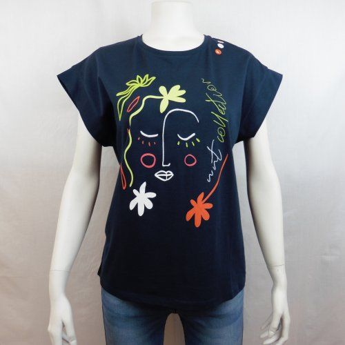 Camiseta dibujo cara WNT Collection Camiseta dibujo cara WNT Collection