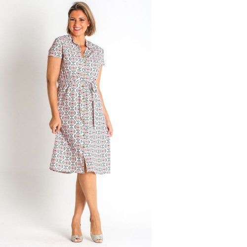 Vestido maho abotonado de Lourdes Castillo