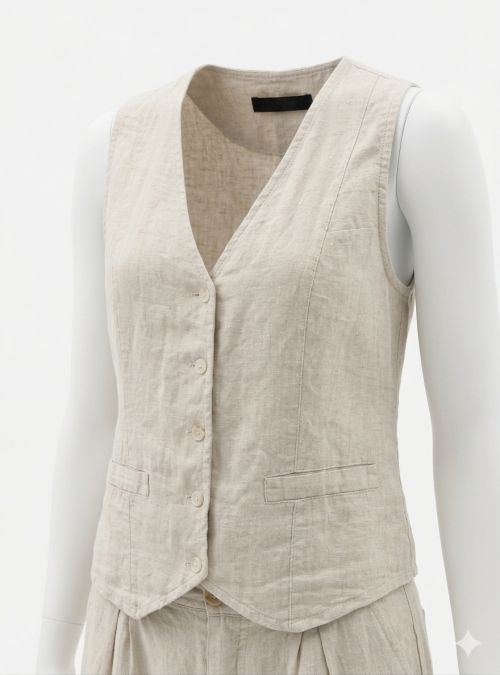 Chaleco lino de WNT Collection