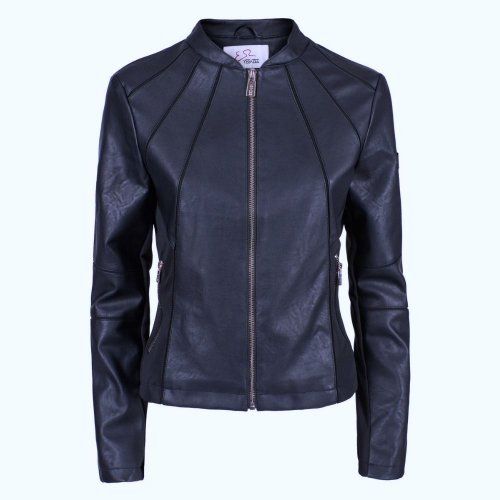 Cazadora eco piel azul de Yes Zee