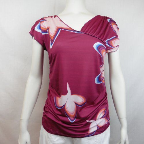 Camiseta drapeada estampada de WNT Collection