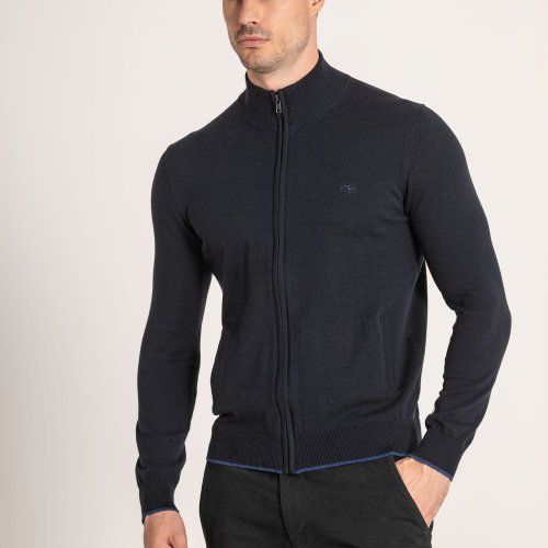 Chaqueta punto azul marino de Dos Galgos