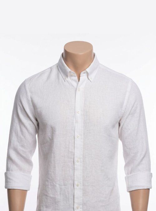 Camisa lino blanca de Dos Galgos