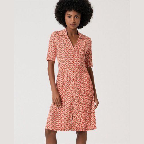 Vestido camisero estampado rojo de Surkana