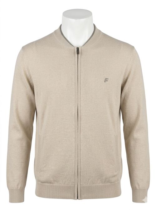 Chaqueta punto beige de Dos Galgos