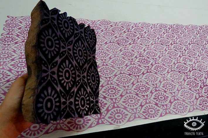 estampado continúo con sello El Tejido Estampado Y Su Historia